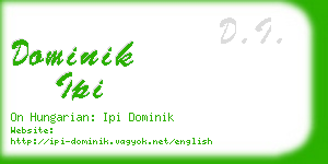 dominik ipi business card